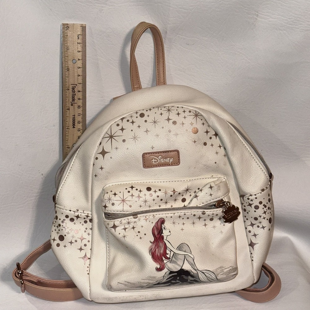 Loungefly Disney Little Mermaid Princess Ariel Rose Gold Mini Backpack
